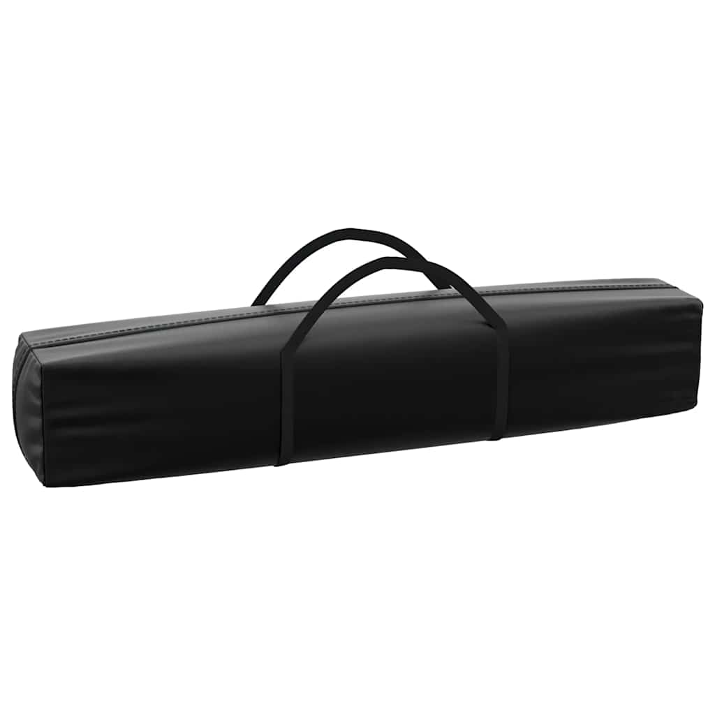 vidaXL Folding Party Tent with Sidewalls Black 2x2 m