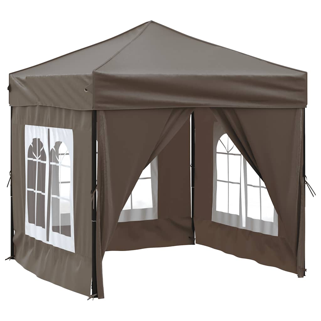 vidaXL Party Tent | Taupe | 210D oxford fabric | 2x2 m | Foldable | Party Tent