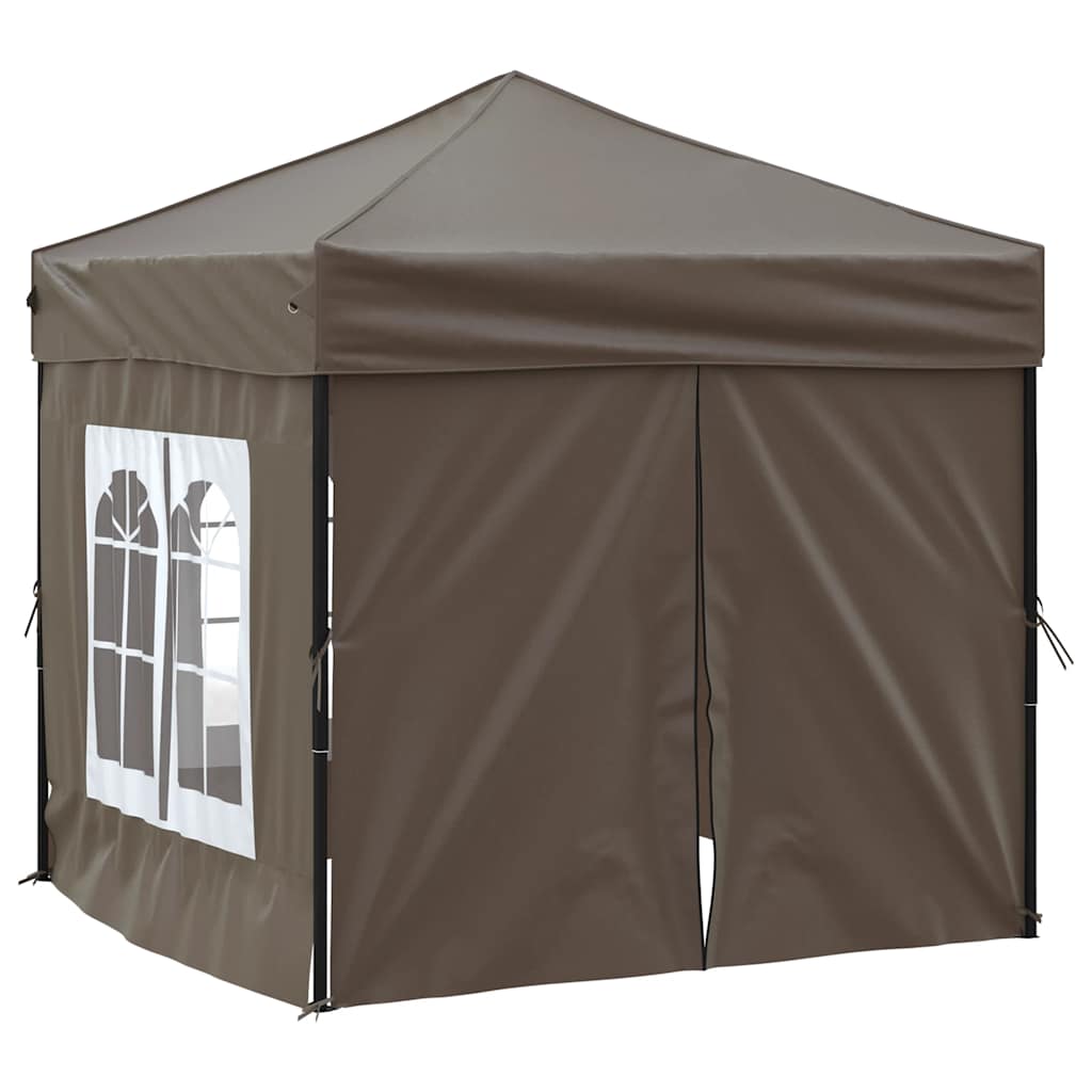 vidaXL Party Tent | Taupe | 210D oxford fabric | 2x2 m | Foldable | Party Tent
