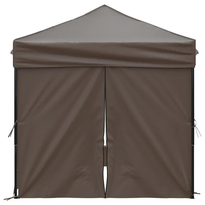 vidaXL Party Tent | Taupe | 210D oxford fabric | 2x2 m | Foldable | Party Tent