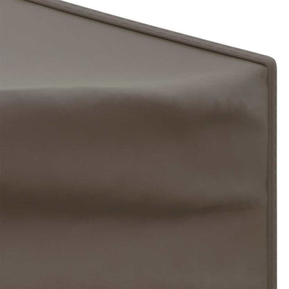 vidaXL Folding Party Tent with Sidewalls Taupe 2x2 m