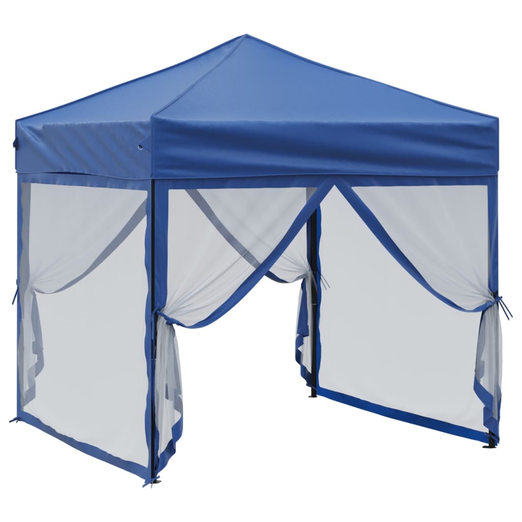 vidaXL Party Tent | Blue | 210D oxford fabric with silver coating | 2x2 m