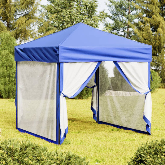 vidaXL Party Tent | Blue | 210D oxford fabric with silver coating | 2x2 m