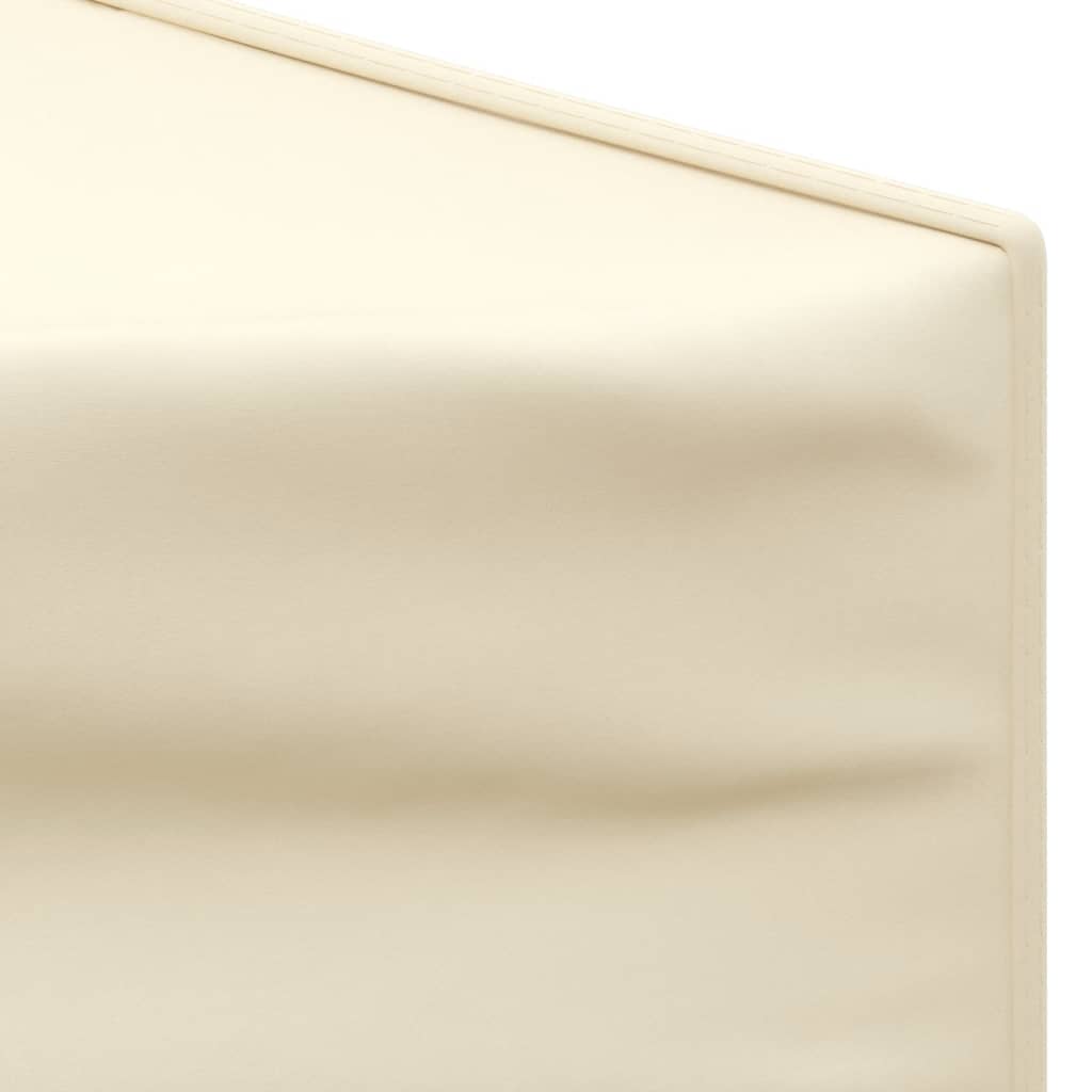 vidaXL Folding Party Tent with Sidewalls Cream 2x2 m