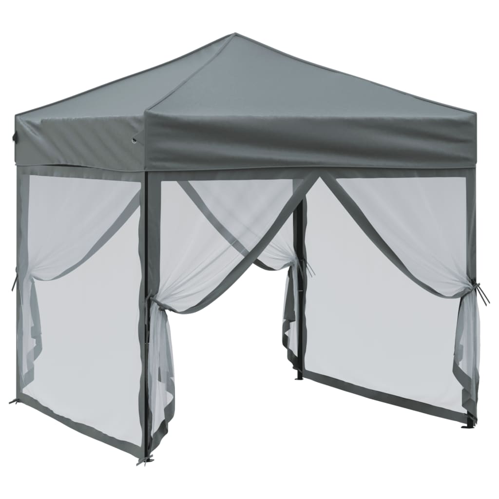 vidaXL Party Tent | Anthracite | 210D oxford fabric | 2x2 m | Foldable