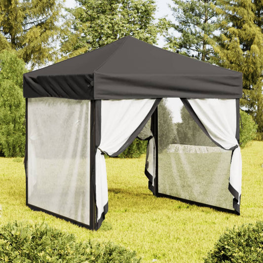 vidaXL Party Tent | Anthracite | 210D oxford fabric | 2x2 m | Foldable