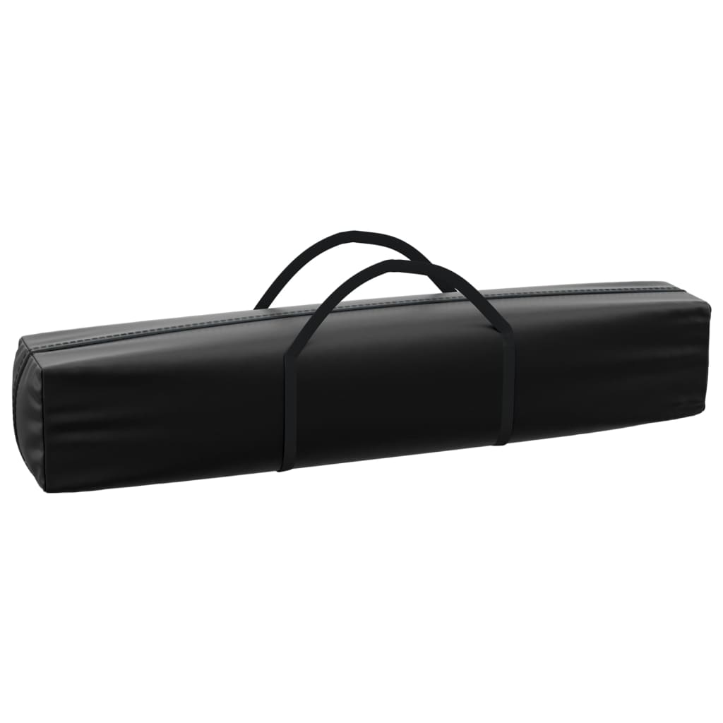vidaXL Folding Party Tent with Sidewalls Black 2x2 m