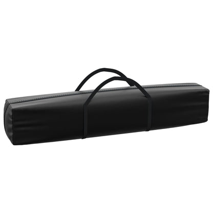vidaXL Folding Party Tent with Sidewalls Black 2x2 m