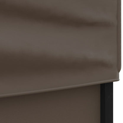 vidaXL Folding Party Tent with Sidewalls Taupe 2x2 m