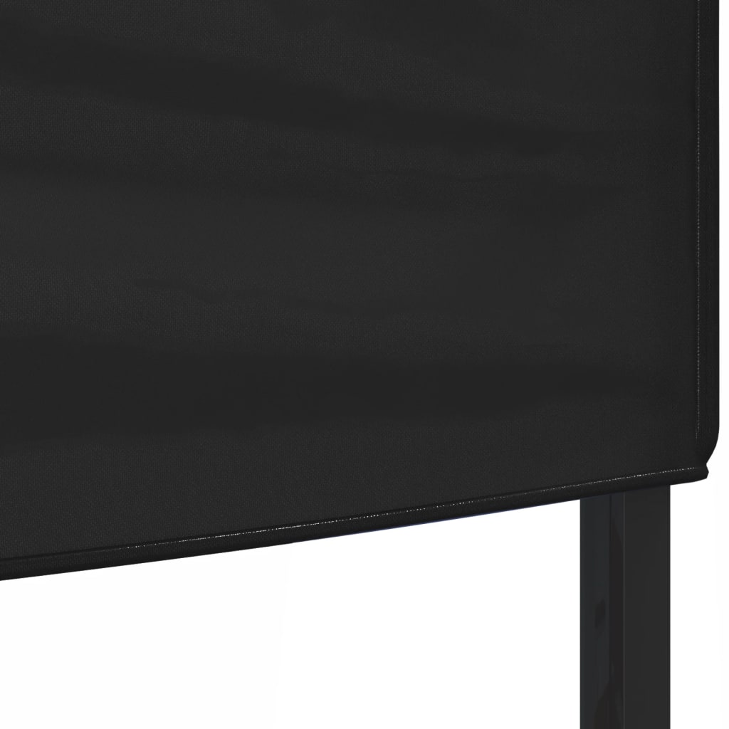 vidaXL Folding Party Tent Black 3x3 m