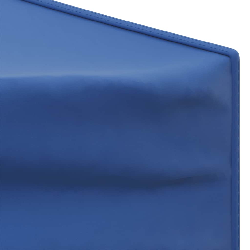 vidaXL Folding Party Tent with Sidewalls Blue 3x3 m