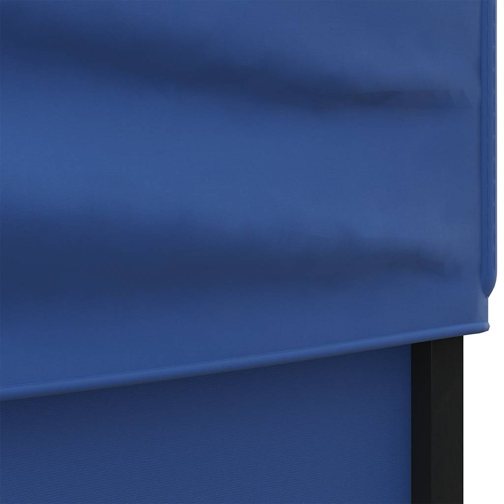 vidaXL Folding Party Tent with Sidewalls Blue 3x3 m