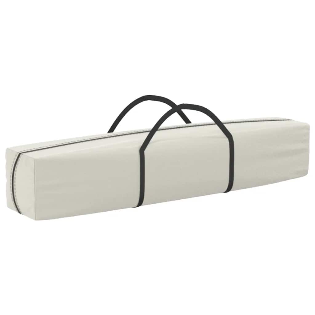 vidaXL Folding Party Tent with Sidewalls Cream 3x3 m