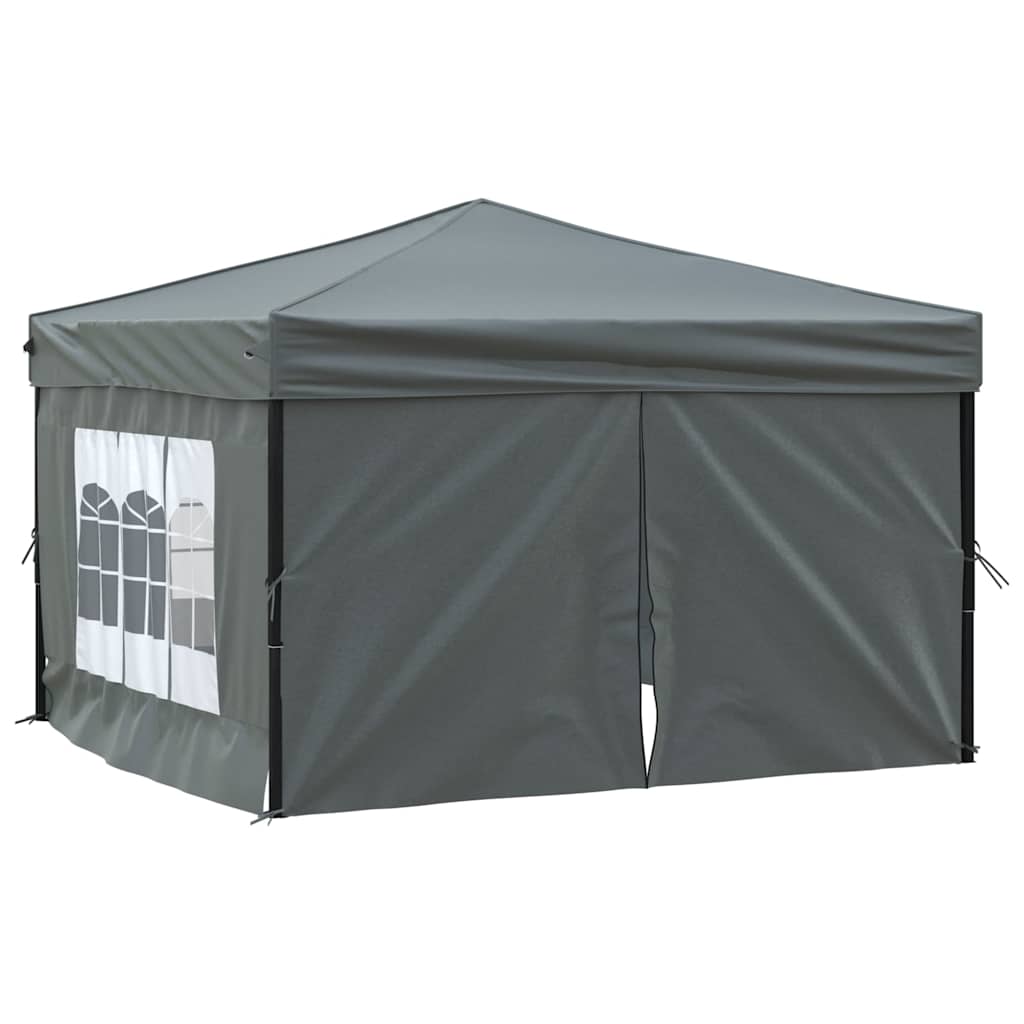 vidaXL Party Tent | Anthracite | 210D oxford fabric, PE, Steel | 3x3 m