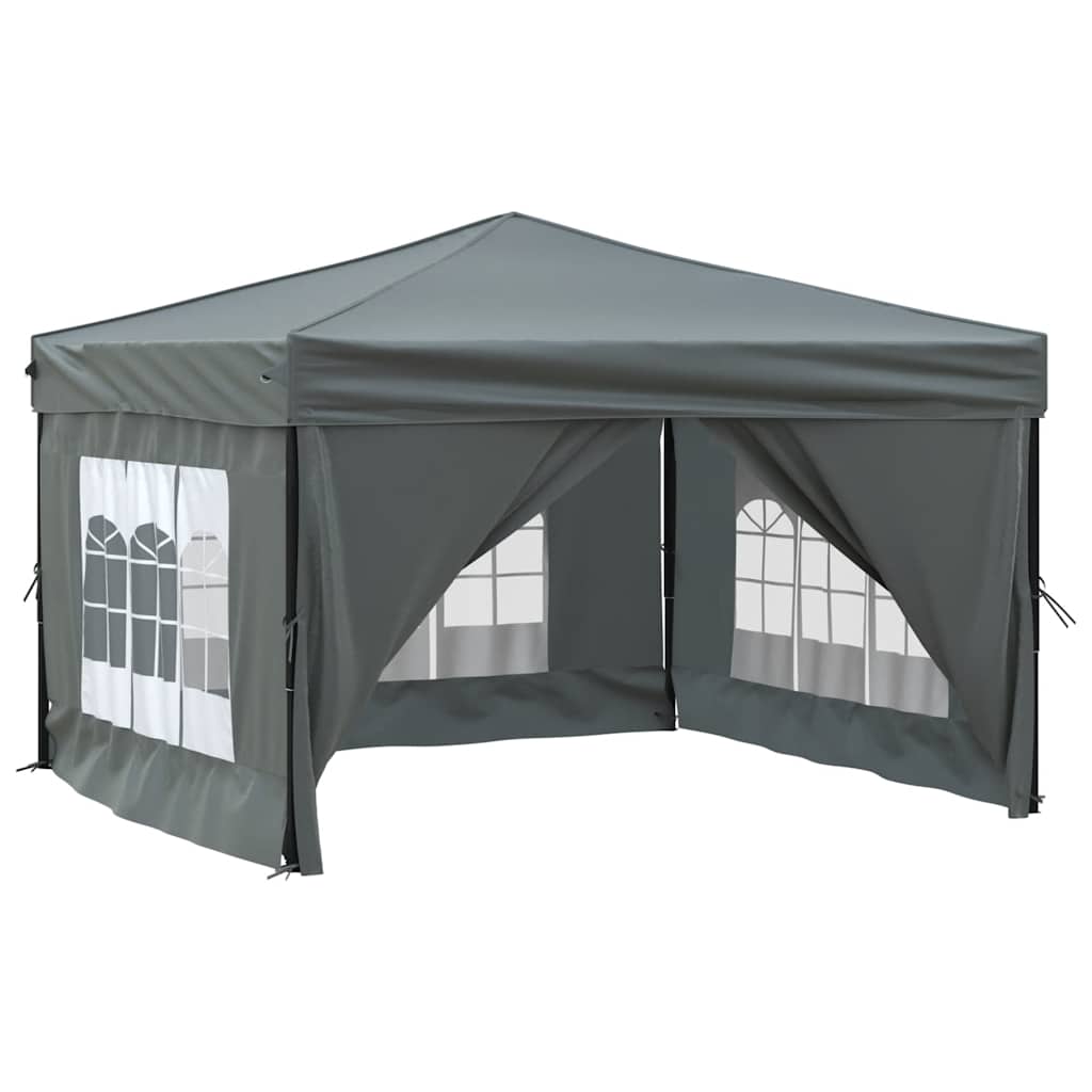 vidaXL Party Tent | Anthracite | 210D oxford fabric, PE, Steel | 3x3 m
