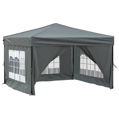 vidaXL Party Tent | Anthracite | 210D oxford fabric, PE, Steel | 3x3 m