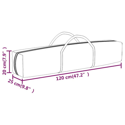 vidaXL Party Tent | Anthracite | 210D oxford fabric, PE, Steel | 3x3 m