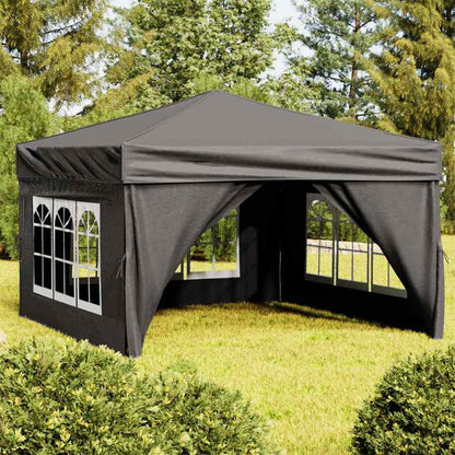 vidaXL Party Tent | Anthracite | 210D oxford fabric, PE, Steel | 3x3 m