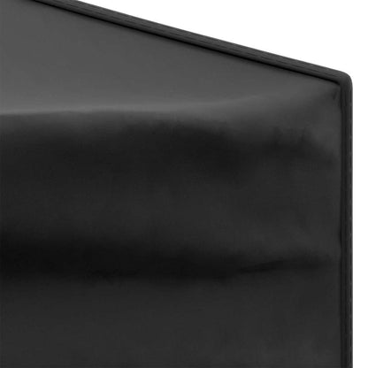 vidaXL Folding Party Tent with Sidewalls Black 3x3 m