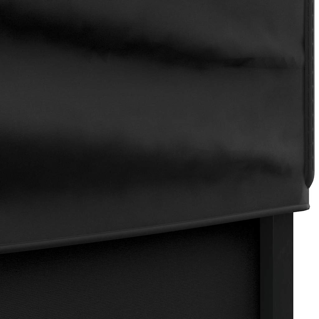 vidaXL Folding Party Tent with Sidewalls Black 3x3 m