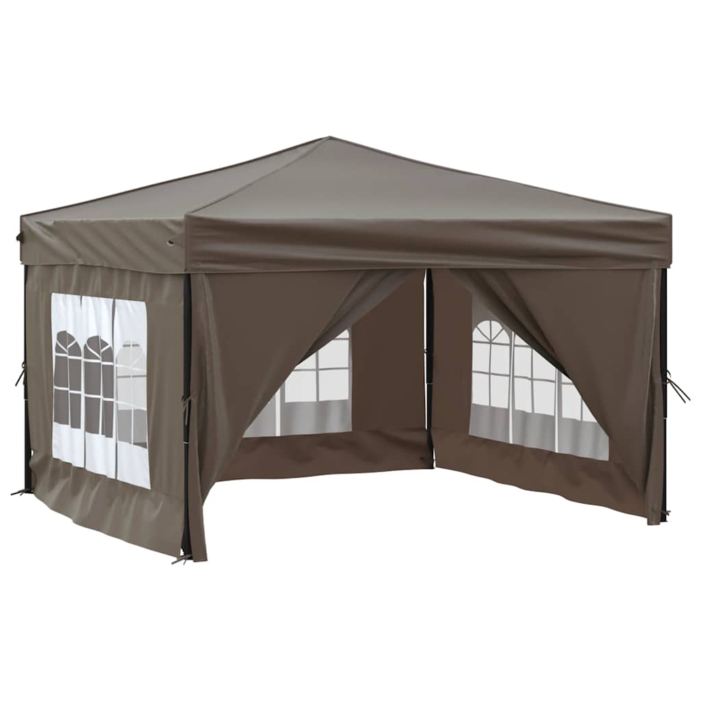 vidaXL Party Tent | Taupe | 210D oxford fabric with silver coating | 3x3 metres