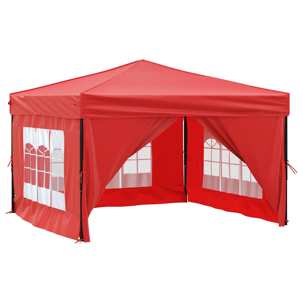 vidaXL Party Tent | Red | 210D Oxford Fabric | 3x3 m | Foldable