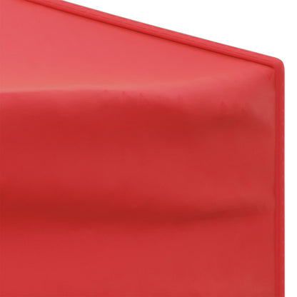 vidaXL Folding Party Tent with Sidewalls Red 3x3 m
