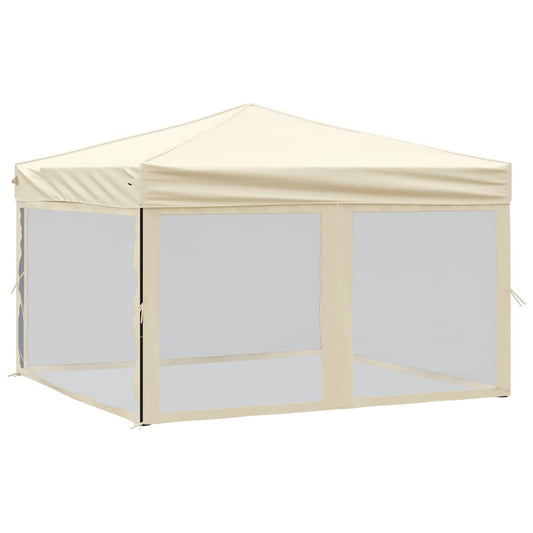 vidaXL Party Tent | Cream | 210D oxford fabric with silver coating | 3x3 m