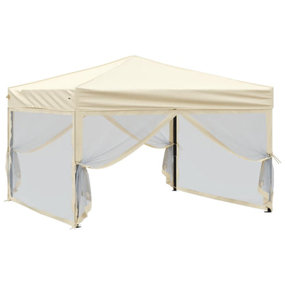 vidaXL Party Tent | Cream | 210D oxford fabric with silver coating | 3x3 m