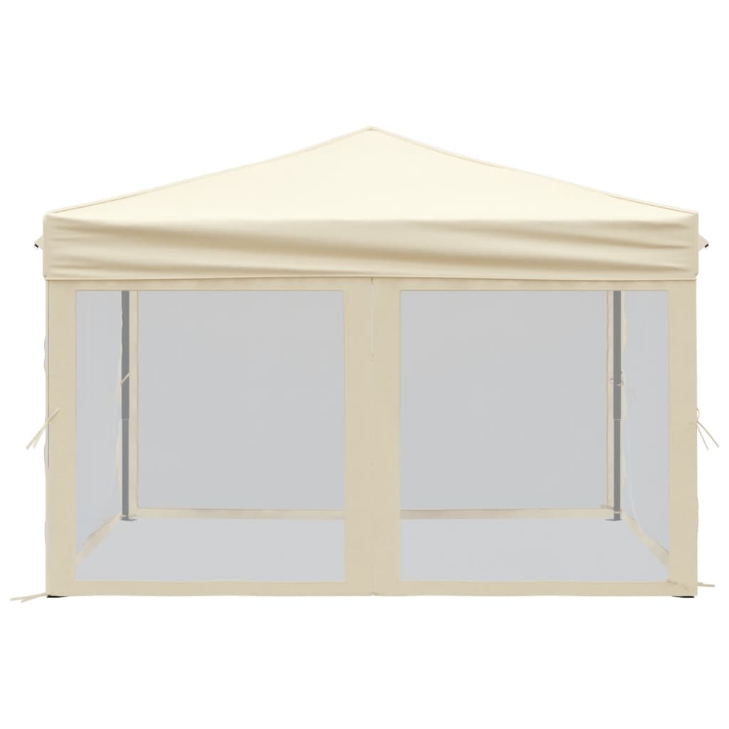 vidaXL Party Tent | Cream | 210D oxford fabric with silver coating | 3x3 m