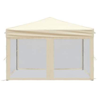 vidaXL Party Tent | Cream | 210D oxford fabric with silver coating | 3x3 m