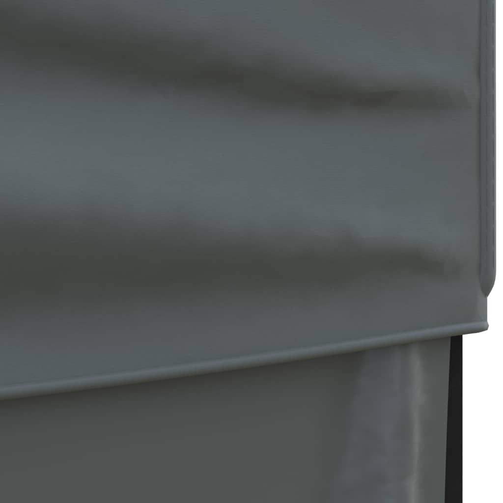 vidaXL Folding Party Tent with Sidewalls Anthracite 3x3 m