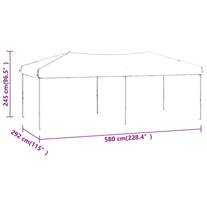 vidaXL Party Tent | Blue | 210D oxford fabric with silver coating | 3x6 m
