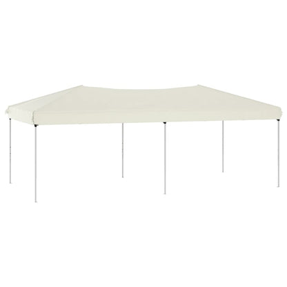 vidaXL Party Tent | Cream | 210D Oxford Fabric with Silver Coating, Steel