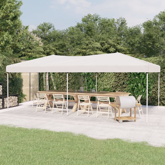 vidaXL Party Tent | White | 210D Oxford fabric with silver coating, Steel