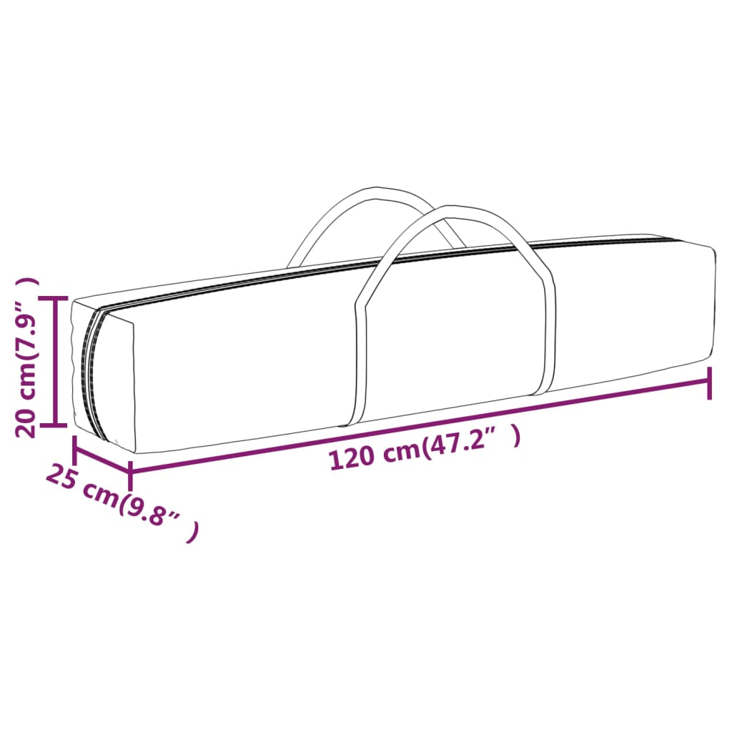 vidaXL Party Tent | Taupe | 210D oxford fabric, Steel | 3x6 m | Collapsible