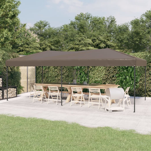 vidaXL Party Tent | Taupe | 210D oxford fabric, Steel | 3x6 m | Collapsible