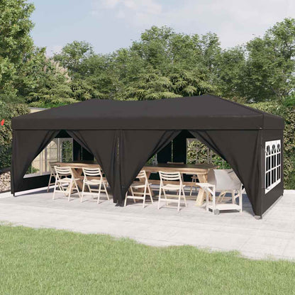 vidaXL Folding Party Tent with Sidewalls Anthracite 3x6 m