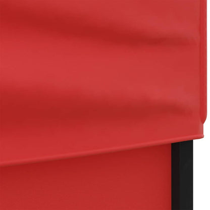 vidaXL Folding Party Tent with Sidewalls Red 3x6 m