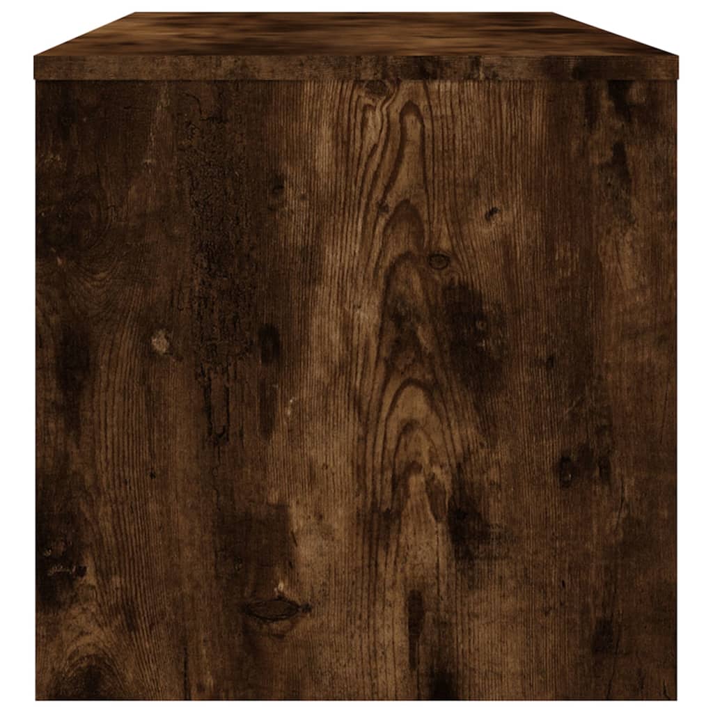vidaXL TV Cabinet Smoked Oak 100x40x40 cm Engineered Wood