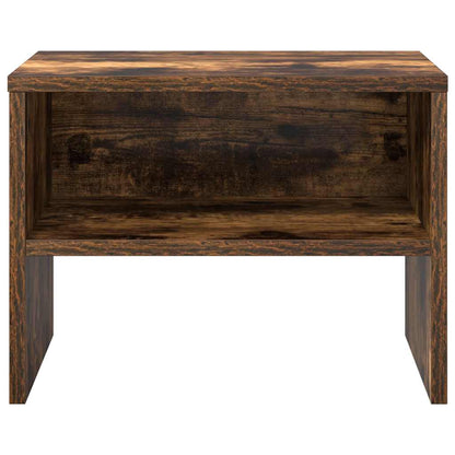 vidaXL Bedside Cabinet Smoked Oak 40x30x30 cm Engineered Wood