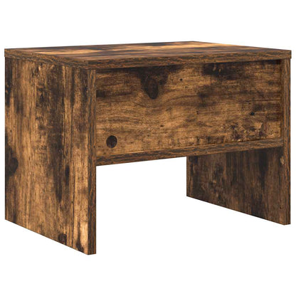 vidaXL Bedside Cabinet Smoked Oak 40x30x30 cm Engineered Wood