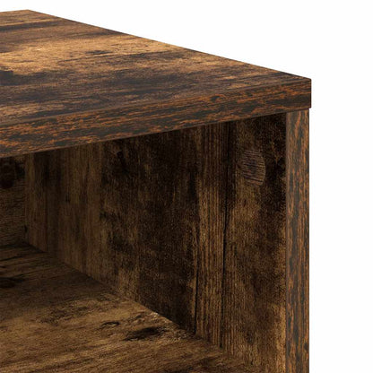 vidaXL Bedside Cabinet Smoked Oak 40x30x30 cm Engineered Wood