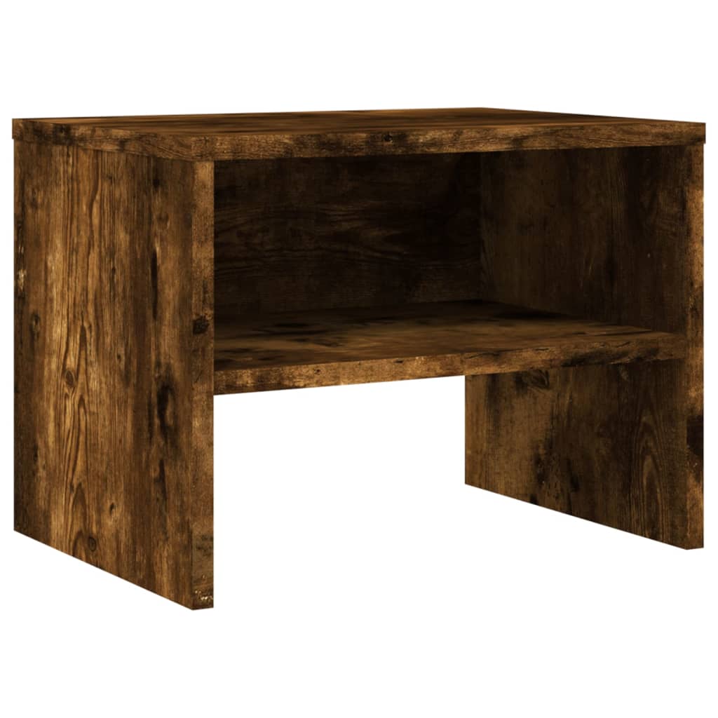 vidaXL Bedside Cabinets 2 pcs Smoked Oak 40x30x30 cm Engineered Wood