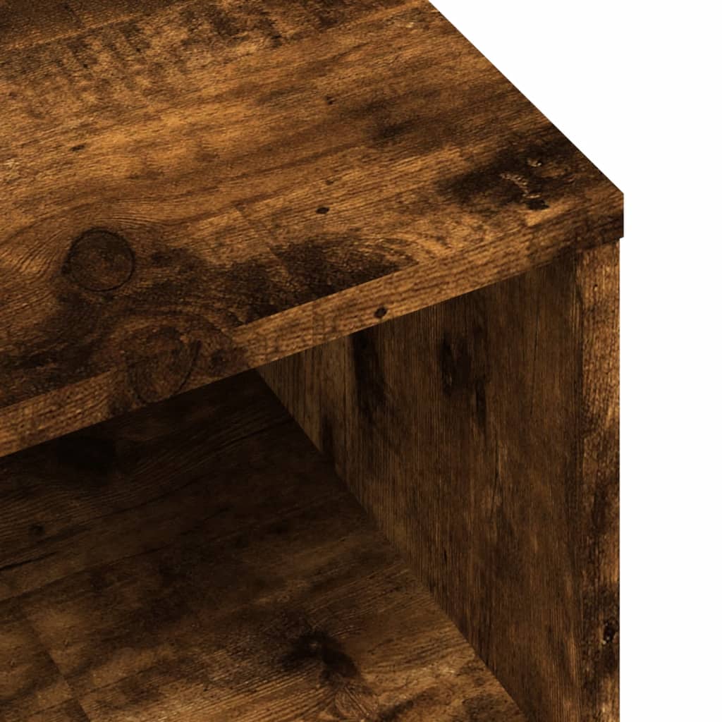 vidaXL Bedside Cabinets 2 pcs Smoked Oak 40x30x30 cm Engineered Wood