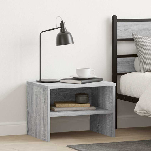 vidaXL Bedside Cabinet Grey Sonoma 40x30x30 cm Engineered Wood