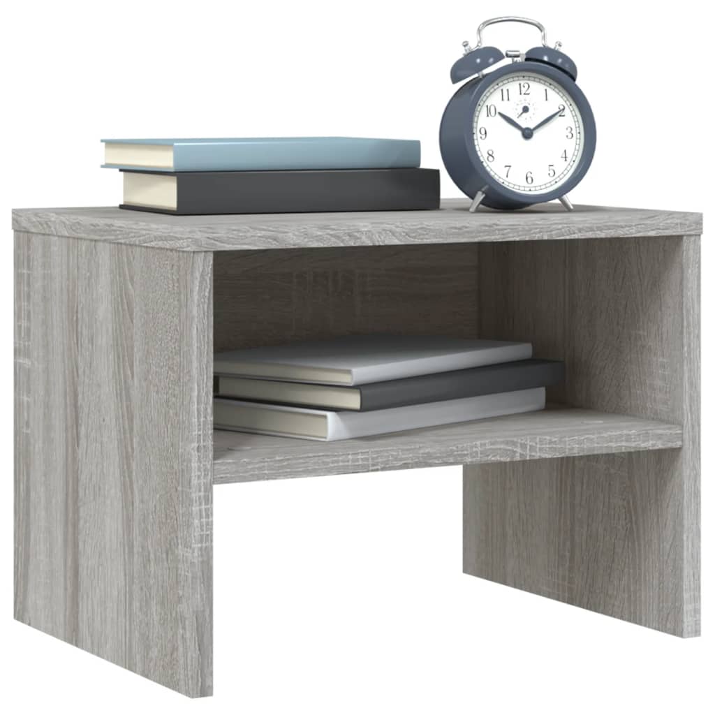vidaXL Bedside Cabinets 2 pcs Grey Sonoma 40x30x30 cm Engineered Wood