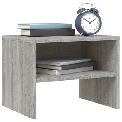 vidaXL Bedside Cabinets 2 pcs Grey Sonoma 40x30x30 cm Engineered Wood