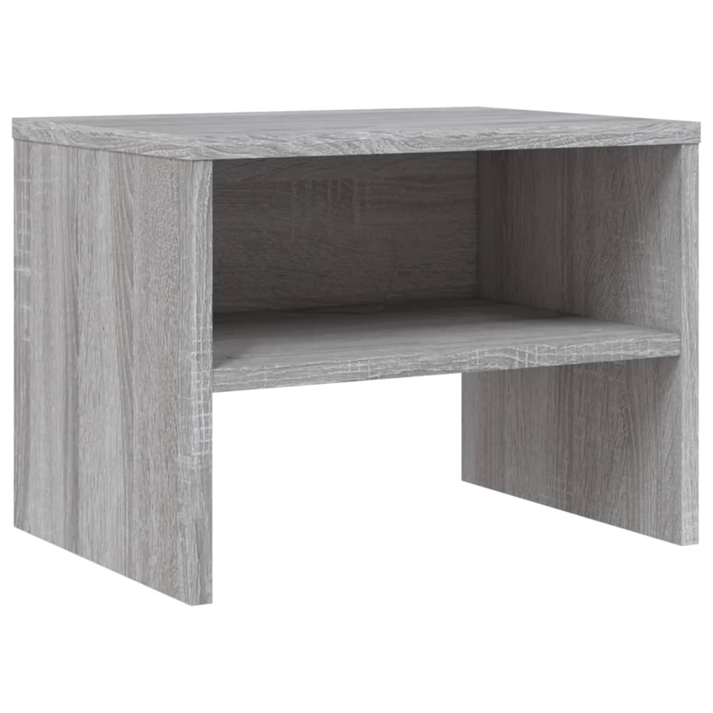 vidaXL Bedside Cabinets 2 pcs Grey Sonoma 40x30x30 cm Engineered Wood