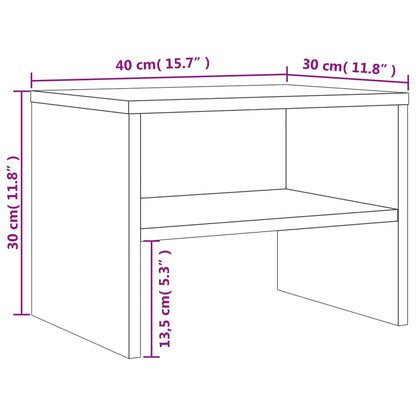 vidaXL Bedside Cabinets 2 pcs Grey Sonoma 40x30x30 cm Engineered Wood